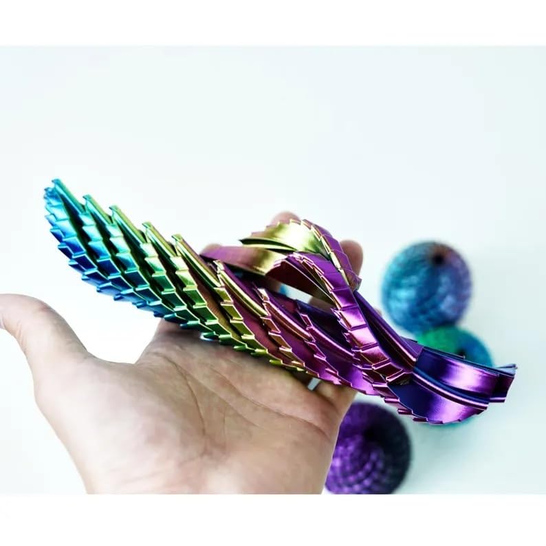 VIKSON INTERNATIONAL - 1 Pc Twisty Fidget spining Magic Surprise Dragon Egg | Stress and Anxiety Relief | Desk Finger Flip Toy for Fun and Games for Kids and Adults 3