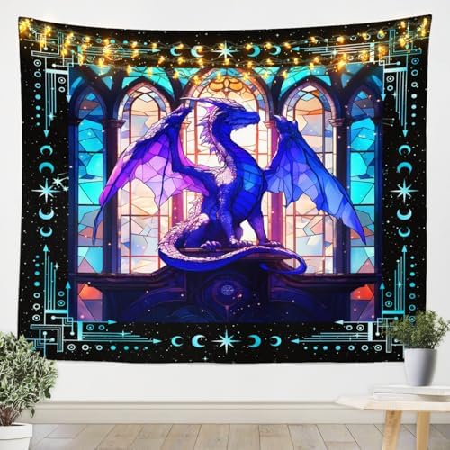 Feelyou Dragon Tapestry Decor Room Decor Medium 59"x59" Wall image 4