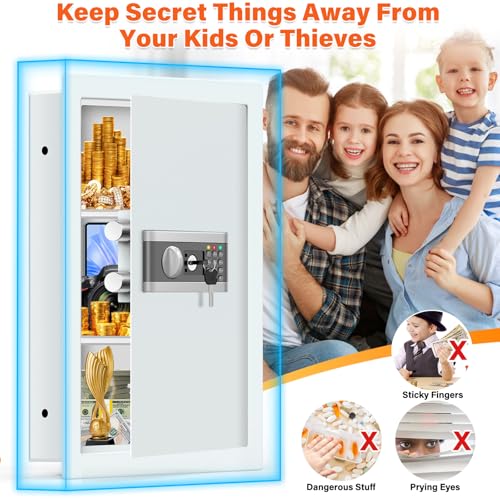 Image of 25.6 inch Tall Fireproof Wall Safe Between Studs 16 inch Centers | Hidden Wall Safe
