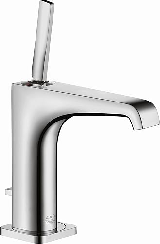 AXOR Citterio E 36100001 - Grifo de lavabo de baño de lujo moderno pulido a mano con 1 manija de 1 9 pulgadas de alto en cromo, 36100001