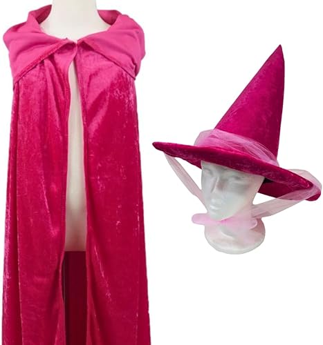 Miniatura 2 de Sleeping Beauty Good Fairy Costume Sets (Hats and Capes) - Kids, Teen, Adult and Plus Sizes (Plus Size, Blue)