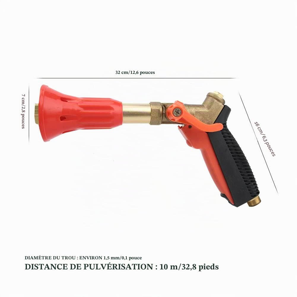 Pulvérisateur de tuyau d'arrosage, Accessoires de jardin, Pulvérisateur de tuyau agricole à haute pression Outil d'arrosage d'arbre à tête de pulvérisation de jardin, pour pelouse d'irrigation