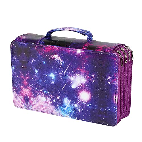 Lbxgap Bxgap Portable Colored Printing Pattern Pencil Case 300 Slots Pen Pencil Bag Organizer With Handy Wrap Portable- Multilayer Holder For Prismacolor Crayola Colored Pencils #TOP13