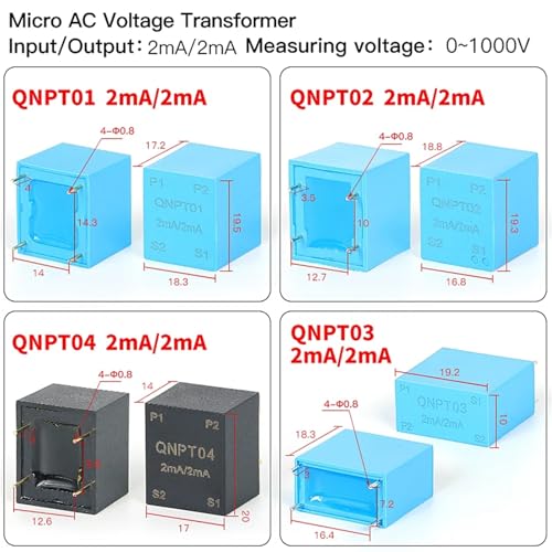 Transformador de corriente QNCT02 AC de montaje interno con salida precisa de 10A/10mA 7