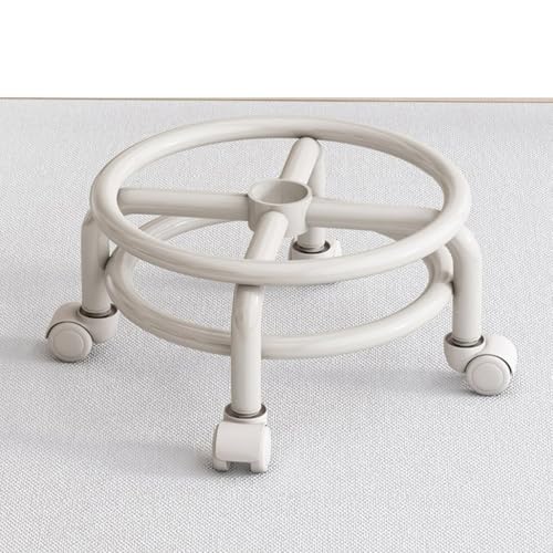 Tabouret à roulettes robuste et pivotant en cuir PU résistant