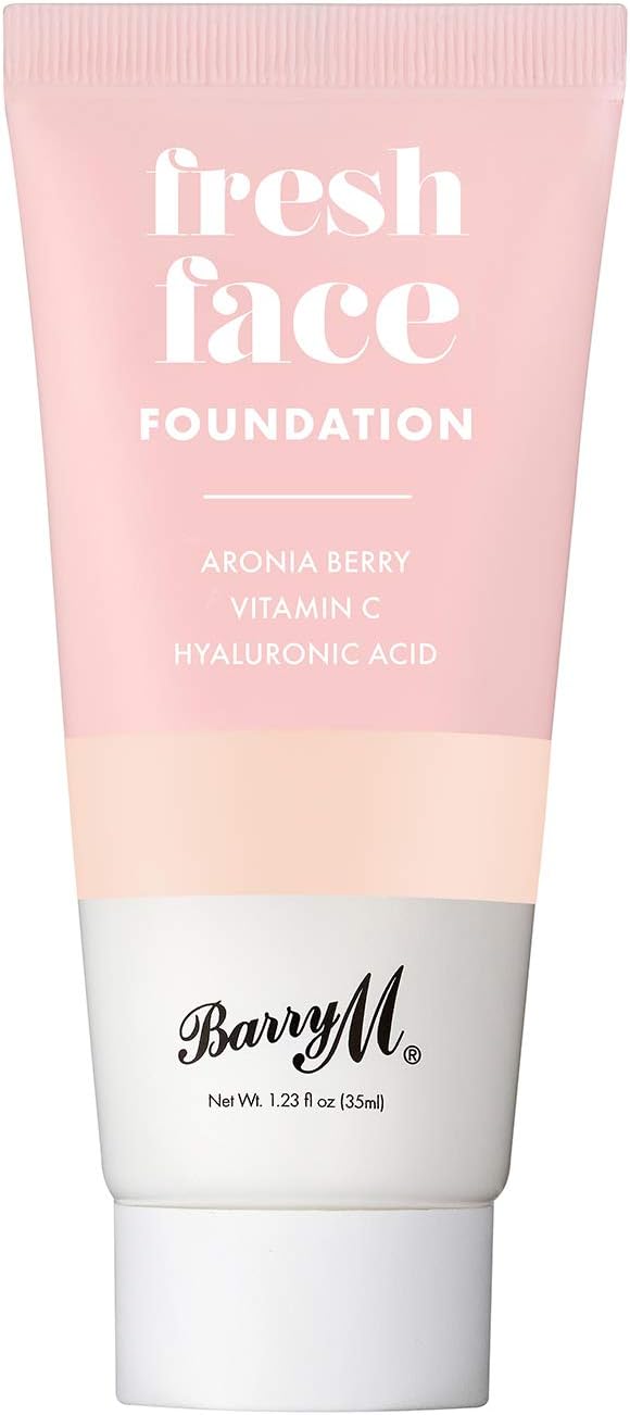 Cosmetics Fresh Face Lightweight Liquid Foundation Infused With Hyaluronic Acid And Vitamin C, Shade 2, 1 count