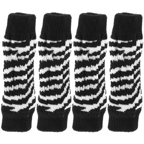 Sosoport 1 Set Dog Socks Dog Leg Warmers Adorable Dog Socks Zebra Elastic Socks for Dog Portable Dog Leg Protectors Dog Leg Sleeve Washable Pet Socks Leggings Breathable Cotton