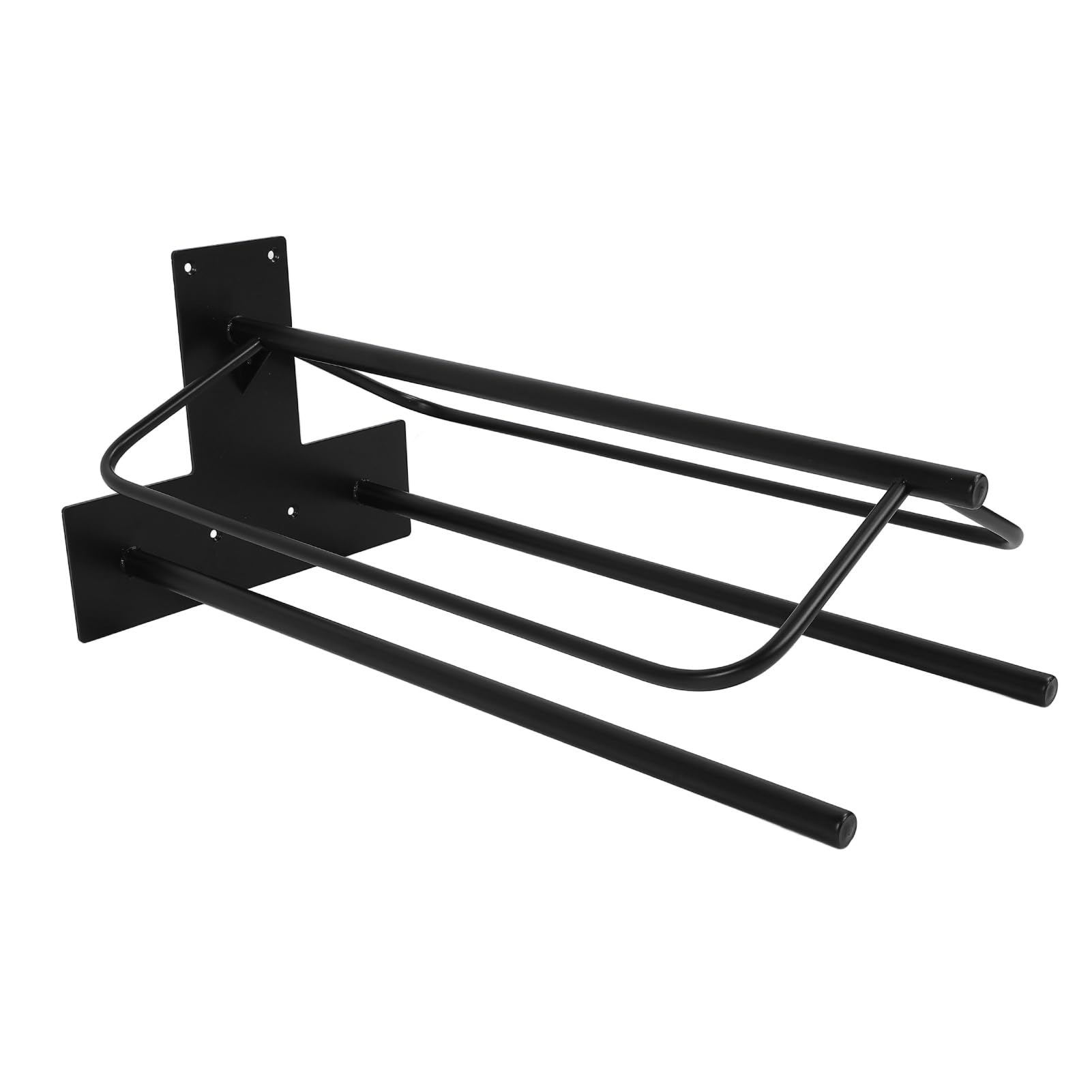 CHICIRIS Soporte de Pared para Silla de Montar, Diseño Resistente de Doble Barra para Almacenamiento de Tachuelas en Establos y Garajes, Hierro, 23.6 X 12.6 X 10.2 Pulgadas, 1 Unidad