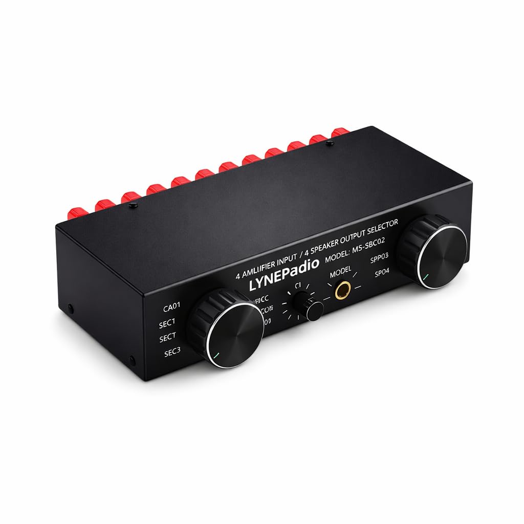 Selector de interruptor de altavoz conmutador de alta potencia para amplificador de audio 8