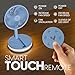 VENTY Portable Fan - Wireless Battery Operated Fan - 4 Speeds - LED Lighting - Carry Case & Remote Control - Cruise Travel - Outdoor Travel RV Power Bank With USB-C Port (Blue with Case)