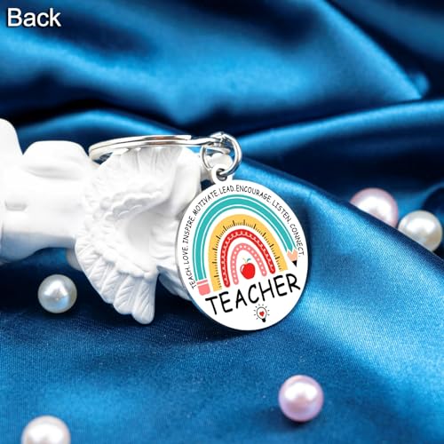 ichrati Best Teacher Gifts for Women New Teacher Appreciatio Present for Birthday from Student Cute Double-sided Keychain - Image 4