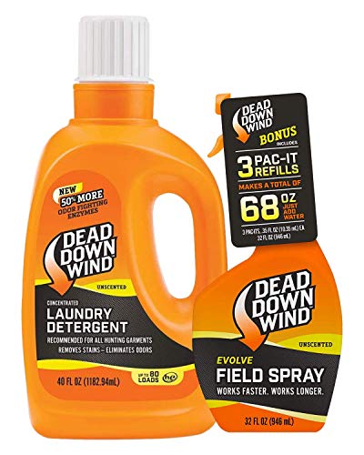 DEAD DOWN WIND Exclusive Field Spray + Unscented Laundry Detergent Bundle