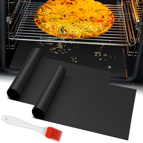 Comparison: Best Oven Liner For Bottom Of Electric Oven 11 Oven Liners for Bottom of Oven, 2 Pack Reusable Large Thick Heavy Duty Teflon Oven Mat Set, Non Stick Oven Mats for Bottom of Electric Oven Gas Oven Toaster Oven Microwave Stove Grill, Easy to Clean