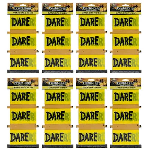 Halloween Printed 'Caution Enter If You Dare' Fright Tape – Spooky & Durable Halloween Decoration for Parties | Indoor & Outdoor Use (24)