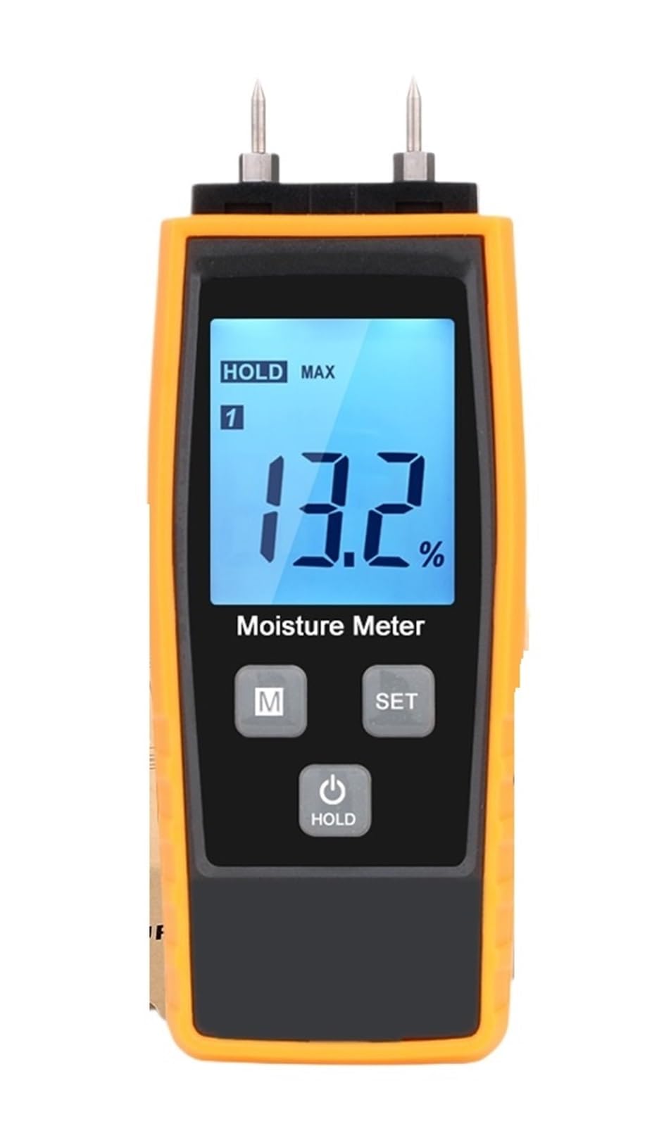 Amrttwy One Color Moisture Meter, Moisture Meter Digital Wood For Concrete 0-80% For Carpentry Cardboard And Construction Materials