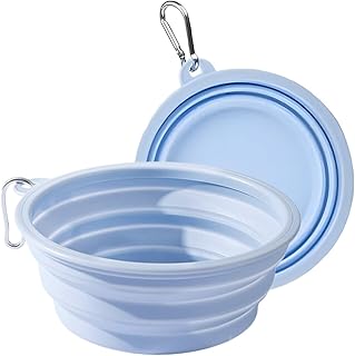 JEYORZY 1 StüCk HundenäPfe Faltbare Reiseschale, Einteilig Geformt Ohne Herunterfallen Oder Risse, Faltbares Silikon, Mobil FüR Haustiere Gassi Gehen Wandern, Wasser Und Futter product image