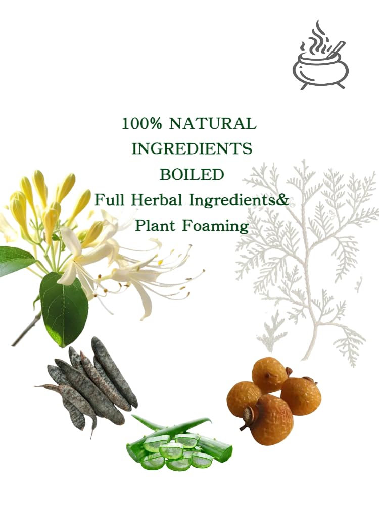 Joy Garden Multi-purpose Aloe, Honeysuckle&Soapberry Zao Jao Liquid, Shampoo - Image 3