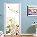 Produktbild MTHZNN 3D-Wandtapete für Türen, Motiv: Lotus, PVC, selbstklebend, für Wohnzimmer, Schlafzimmer, Kinderzimmer, Bar, Badezimmer, Dekoration