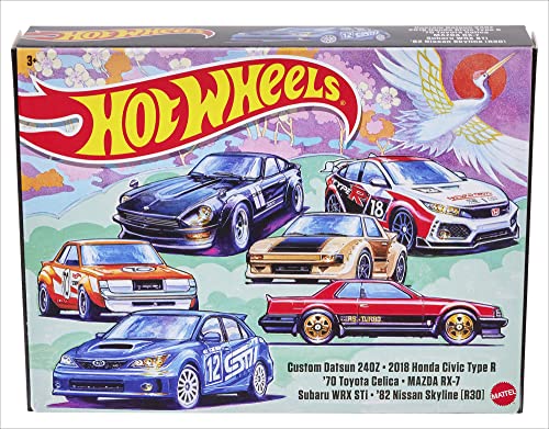 Set de 6 autos a escala 1:64 Hot Wheels miniatura 6