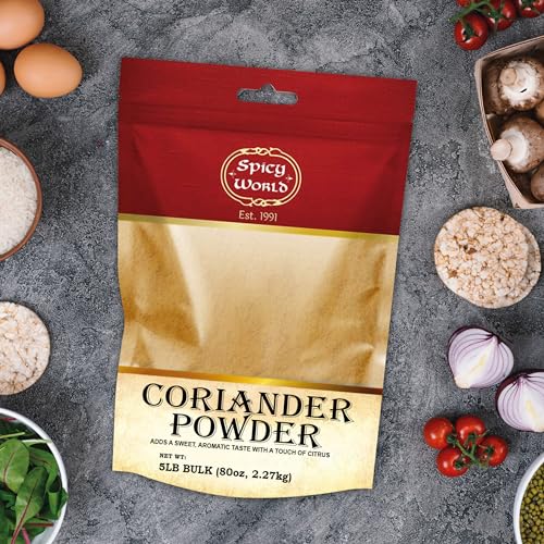 Spicy World Coriander Powder 5 Pound Bulk Bag - Ground Pure from Indian Coriander Seeds - Image 6