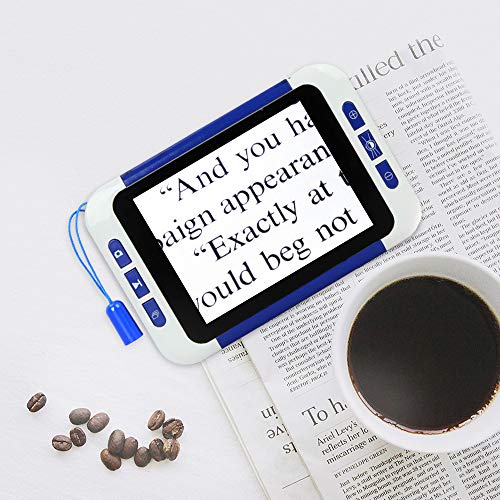 3,5-Zoll-LCD-tragbare digitale Video-Lupe Elektronisches Lesehilfetool für Sehbehinderte HDMI-AV-Ausgang zum Fernseher, ideale Hilfe zum Lesen,