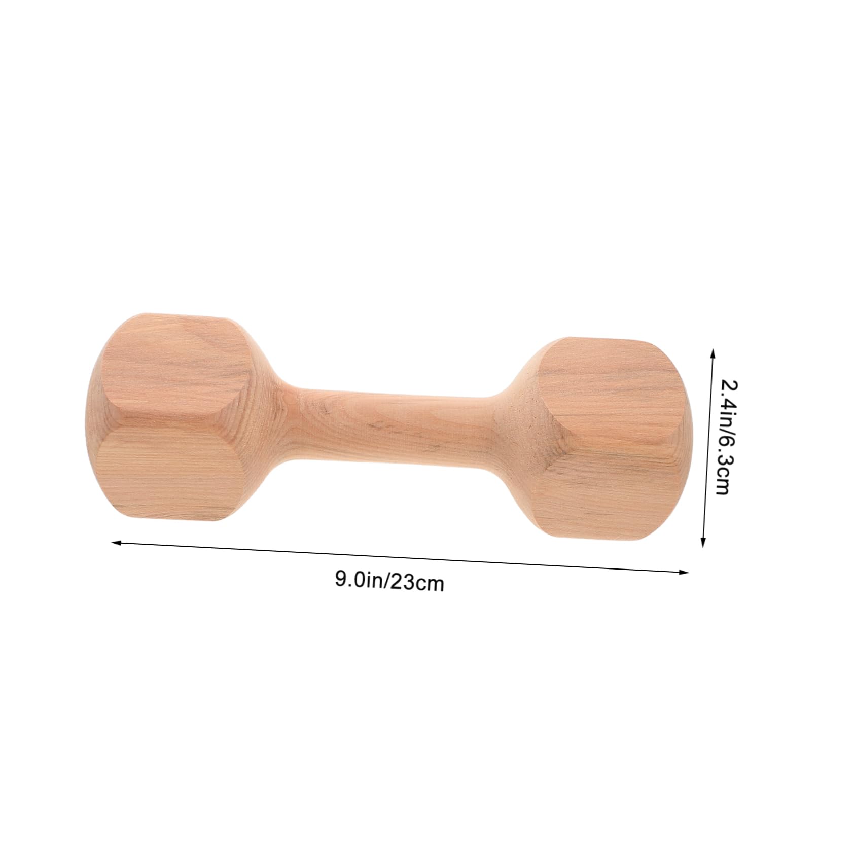 GANAZONO Wooden Dumbbells for Safe Barbell Weight for Early Exercise Promotes Active Play Gym Equipment for Home and Kindergarten Encourages Fitness Parent Interaction