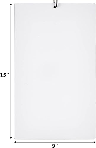 Vista 45 de Murray Sporting Goods Portapapeles de borrado en seco Pizarra blanca de borrado en seco de doble cara