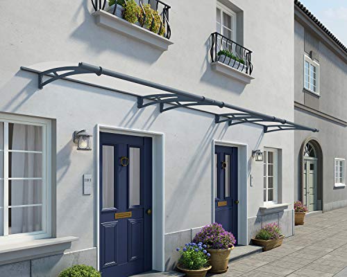 Palram Canopia Vordach Aquila 4500, Regenschutz, Überdachung klar 450x92 cm Pultvordach und Türüberdachung