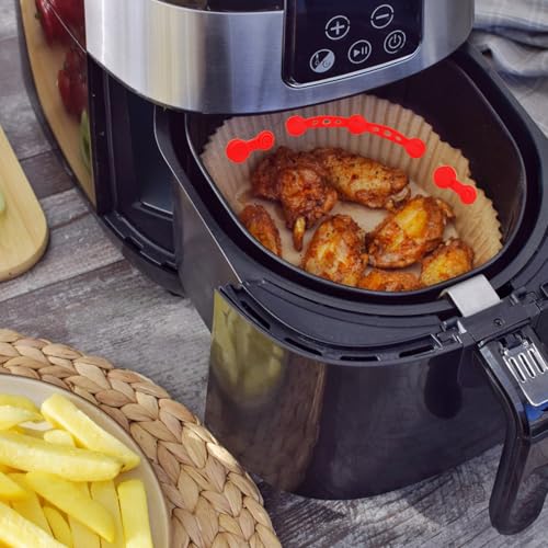 6pcs Magnetische Silikonschnallen für Heißluftfritteusen Airfryer Backpapier Befestigungsschnalle zum Fixieren Papiereinlagen Backpapiereinlagen Verhindert das Verbrennen von Papier (Rot)