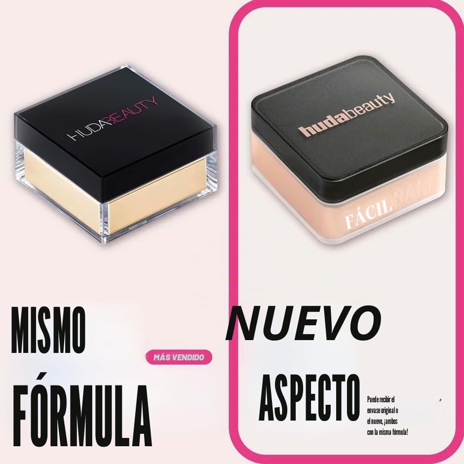 HUDA BEAUTY Original | EASY BAKE | Loose Baking & Setting Powder | Polvos sueltos que fijan el maquillaje | 20 gramos (UBE BIRTHDAY CAKE., 20.00 g (Paquete de 1) | by BELLA