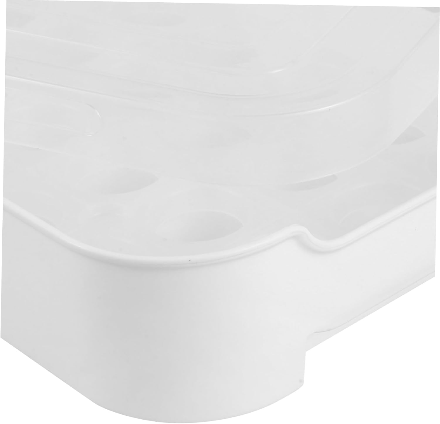 2pcs Egg Carton Crisper Chicken Egg Holder Fridge Organizer Fresh Holder Breathable Container Storage