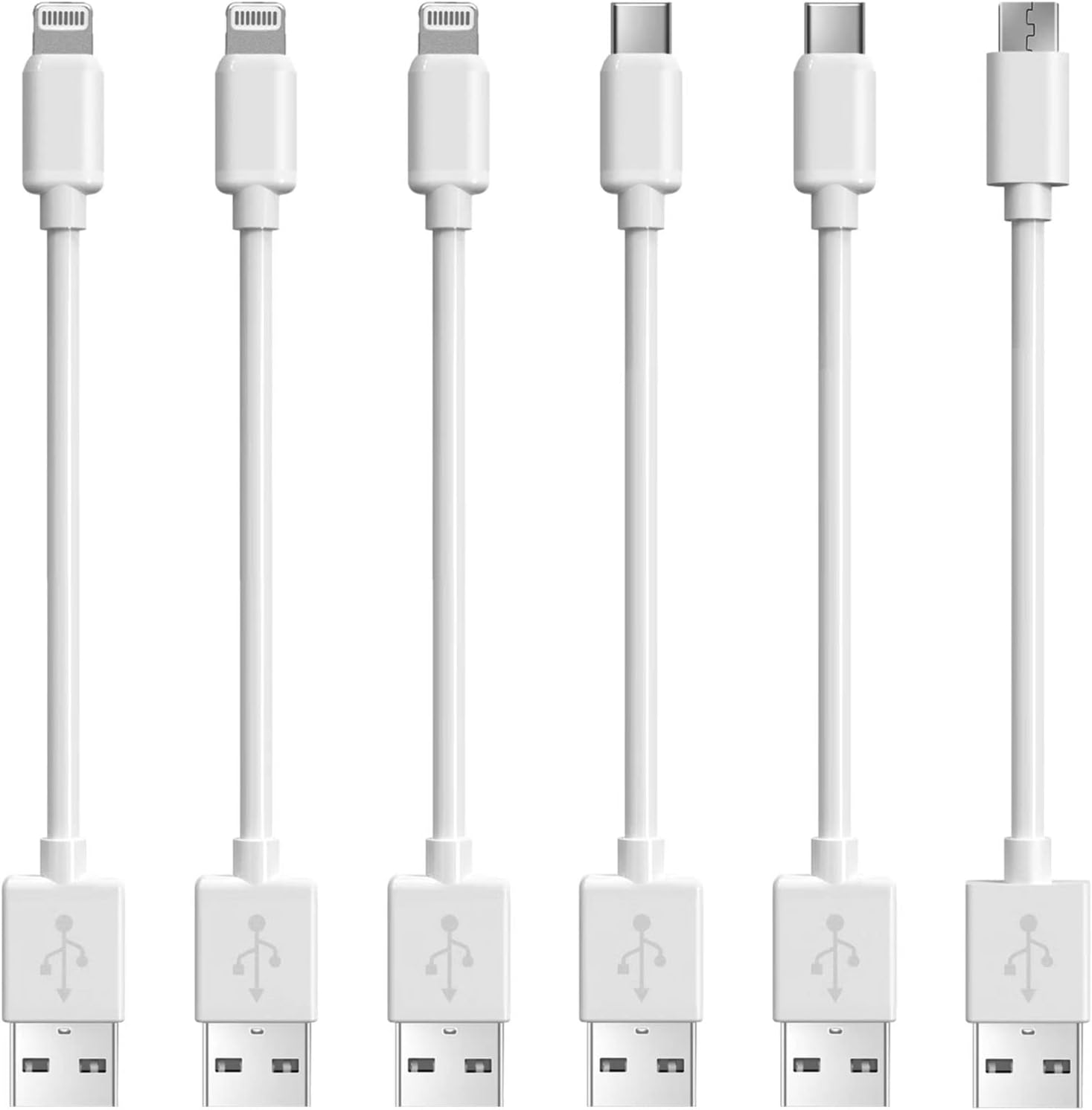 CREATIVE DESIGN 50W 6 Ports Charging Station for Multiple Devices with 12 Cables Compatible with Cellphone,Tablet, Kindle, Apple Watch and Other Electronic