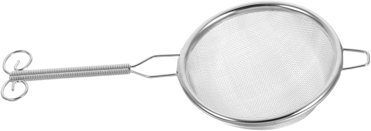 Stainless Steel Tea Strainer and Loose Tea Filter Spoon 7cm Fine Mesh Metal Infuser for Matcha and Leaf Cleaning Suitable for Home Brewing