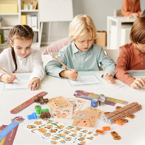 Set de papelería con lápices y accesorios Ulema 216 piezas miniatura 4