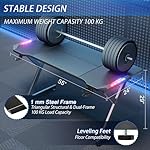 HLDIRECT 55 Inch Gaming Desk with LED Lights, Ergonomic Computer Gaming Table with Carbon Fibre Surface, Sturdy PC Workstation Desk for Gaming and Home Office with Headphone Hook, Cup Holder, Black - Image 3