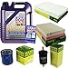 Produktbild Filter Set Inspektionspaket 5 Liter Liqui Moly Motoröl Leichtlauf High Tech 5W-40 MANN-FILTER Innenraumfilter Kraftstofffilter Luftfilter Ölfilter