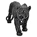Design Toscano Shadowed Predator Black Panther Animal Garden Statue, 22 Inch, Small, Resin, Full Color Finish