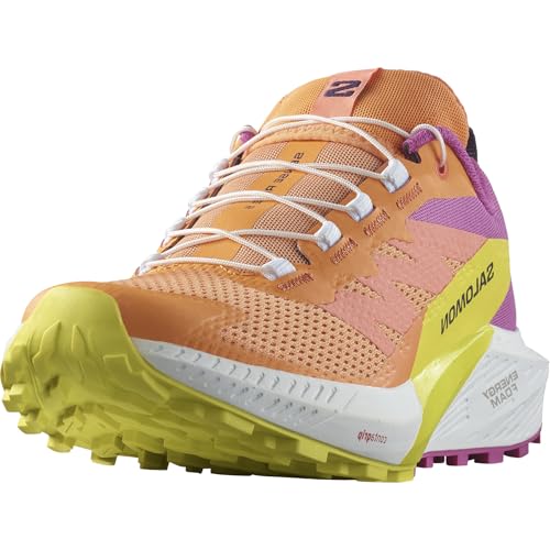 SALOMON Sense Ride, Zapatillas de Trail Running Hombre, Sense Ride 5 Bird Of Paradise/White/Sulphur Spring, 40 EU