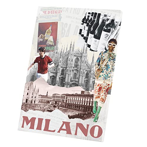 Tableau Décoratif Milano poster grand format italie vintage