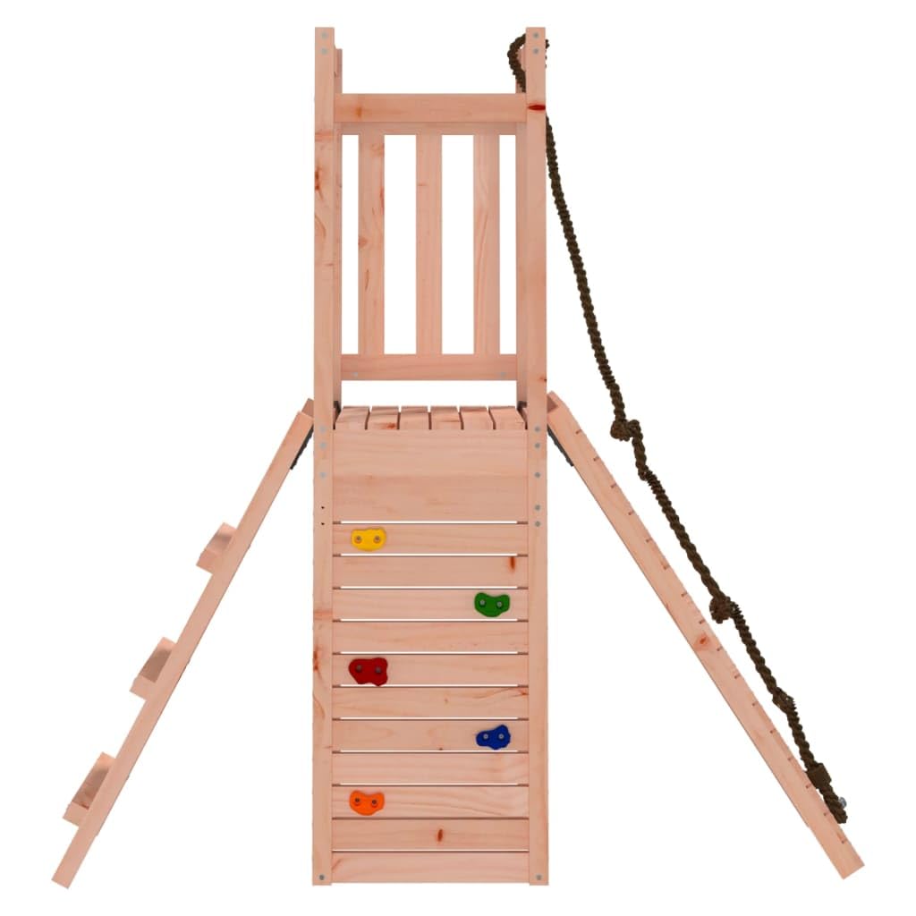 Altalena robusta area giochi esterna in legno di abete Douglas 161 x 46,5 x 169 cm Helloshop26