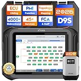 XTOOL D9S Topology Mapping OBD2 Scanner, Wireless ECU Coding & Bidirectional Automotive Diagnostic Scan Tool, PMI for Ford, AI-Assisted, 45+ Resets, 8 PIDs Live Data, FCA, Full System, 3-Year Updates