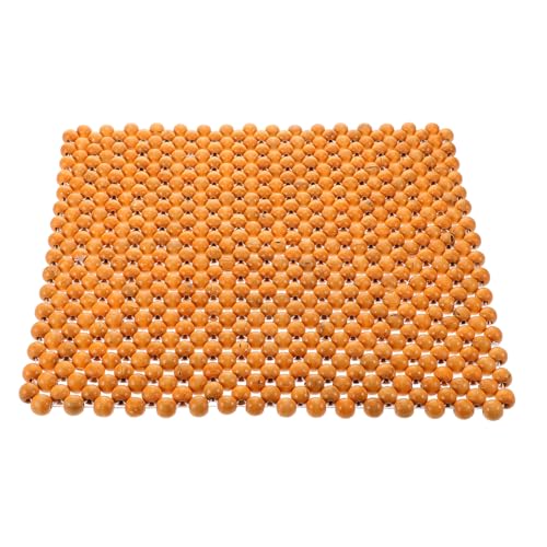 Coussin de siège en bois naturel haut de gamme et housse élégante