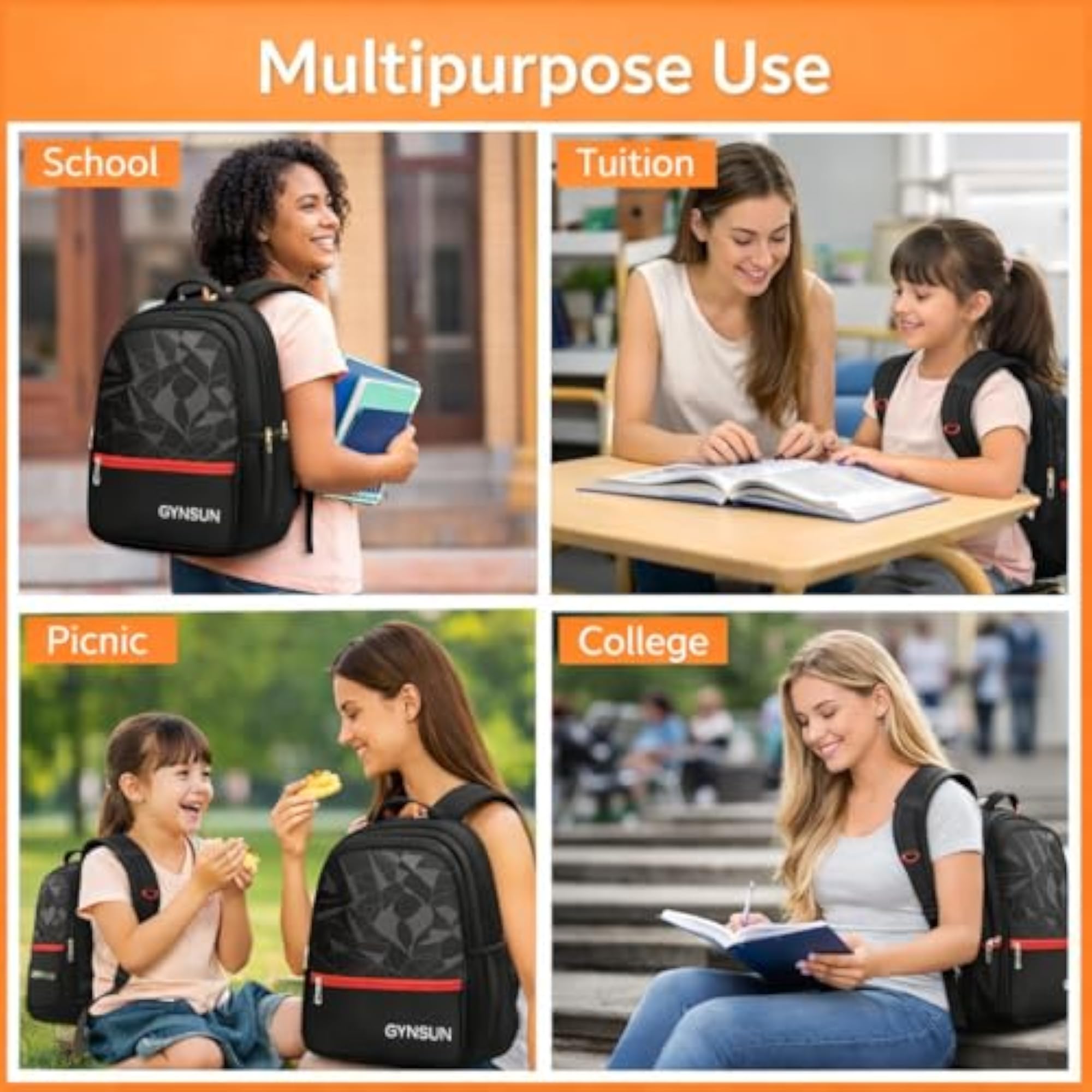 School Bags for Boys, Casual Office Backpack for Men