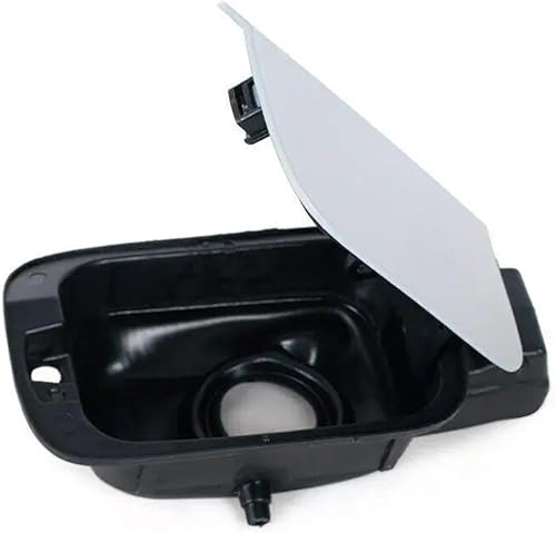 Miniatura 4 de 561809857EGRU 561809857FGRU Tapa de llenado de tanque de combustible Tapa de puerta compatible con VW Passat 2012-2014 2015 2016 2017 2018 Blanco ABS