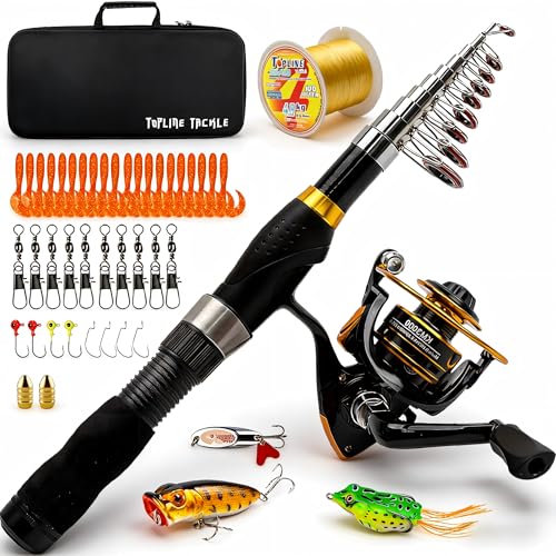 BalanZze Carbon Telescopic Fishing Rod & Reel Travel Kit