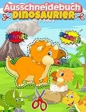  Ausschneidebuch Ab 5 Jahre Dinosaurier: Schnitt Und Farbe  Schneiden Lernen Ab 5 Jahre  Vorschule Malbuch  Safari Malbuch Ab 5 Jahre  Feinmotorik ... kinder 5 - 7 jahre mit Malbuch , Schneiden