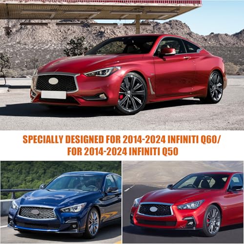 Image of Waterproof Car Covers Replace for 2014-2025 Infiniti Q50 /Q60, 6 Layers All Weather Custom-fit Car Cover with Zipper Door & Windproof Bands for Snow Rain Dust Hail Protection (Q50)
