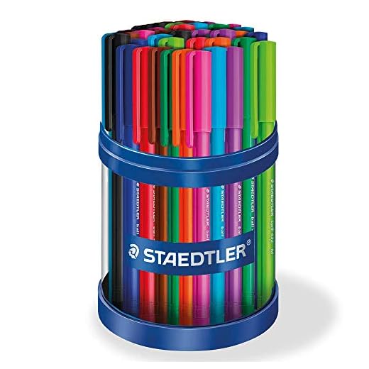 STAEDTLER Ball 43235MKP50 Ice Colours - Expositor 50 bolígrafos de diseño triangular ergonómico, colores surtidos