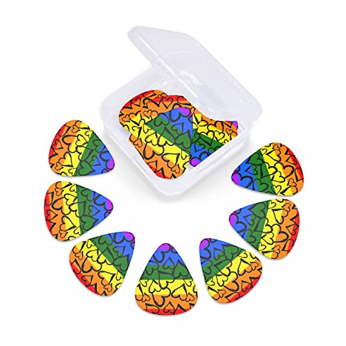 Médiators de guitare 12-Pack Gay Pride motif arc-en-ciel médiators pour guitare électrique guitare acoustique diverses… - Les Beatles, Paul McCartney, John Lennon, RIngo Starr, George Harrison Médiators de guitare 12-Pack Gay Pride motif arc-en-ciel médiators pour guitare électrique guitare acoustique diverses… – Image 6