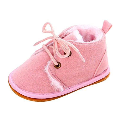 Infant Newborn Baby Girl's Winter Warm Sneakers Non-Slip Rubber Sole Toddler Prewalker Training Shoes